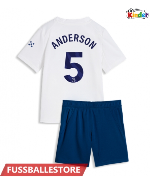 Günstige Manchester City Elliot Anderson #5 3rd trikot Kinder 2026-27 Kurzarm (+ Kurze Hosen)